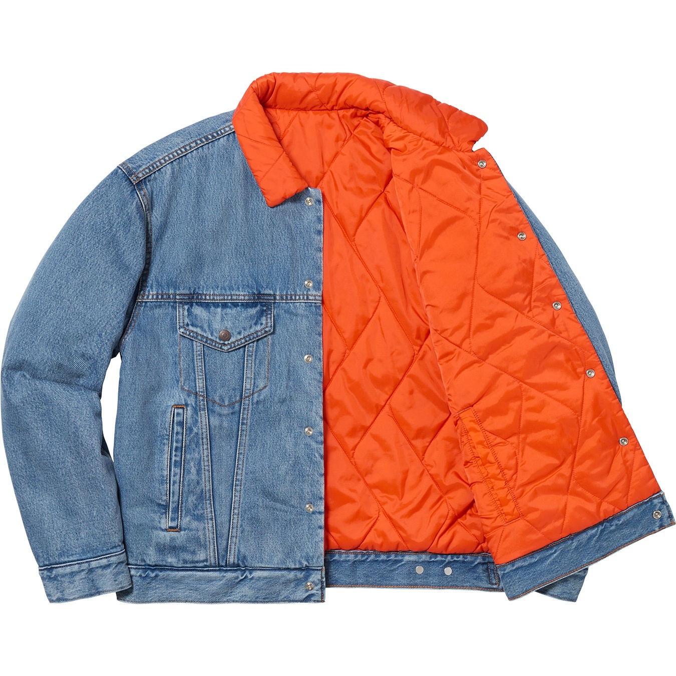 Supreme®/Levi's® Quilted Reversible Trucker Jacket view 17